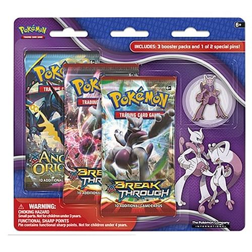 Pokémon: Mega Mewtwo X Collector Pin 3-Pack