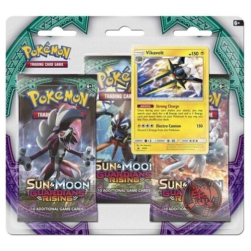 Pokémon: Sun & Moon Guardians Rising 3-Pack Booster - Vikavolt