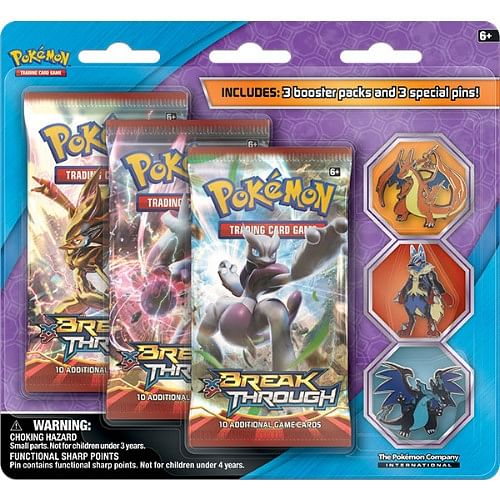 Pokémon: XY Mega Evolution Collector Pin 3-Pack - Break Through