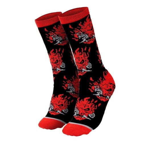 Ponožky Cyberpunk 2077 - Samurai Demon Scatter Ponožky Cyberpunk 2077 - Samurai Demon Scatter