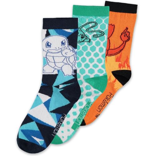 Ponožky Pokémon - Crew, farebné (3 páry) Ponožky Pokémon - Crew, farebné (3 páry)