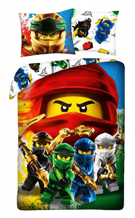 Obrázok Detské obliečky Lego Ninjago 02 140x200 70x90 cm 100% Bavlna Halantex