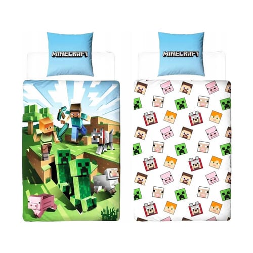 Levně Povlečení Minecraft - Farma