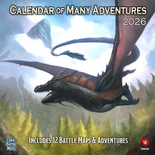 Levně Nástěnný kalendář - Calendar of Many Adventures 2026