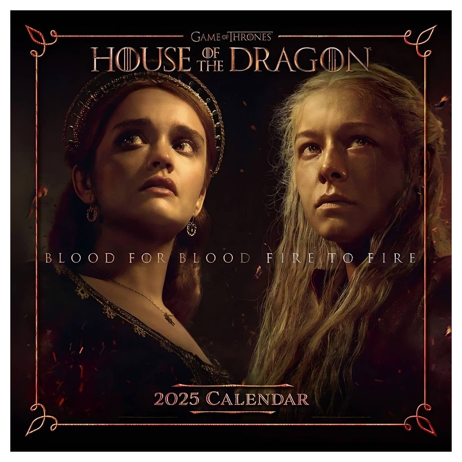 Poznámkový kalendář House of the Dragon 2025