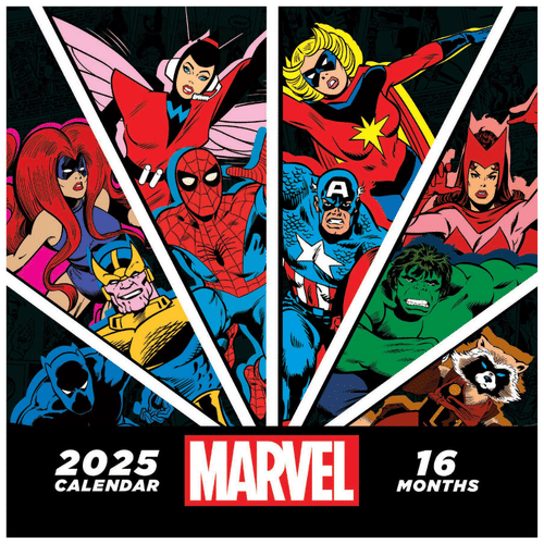 Poznámkový kalendár Marvel - Retro 2025 Poznámkový kalendár Marvel - Retro 2025