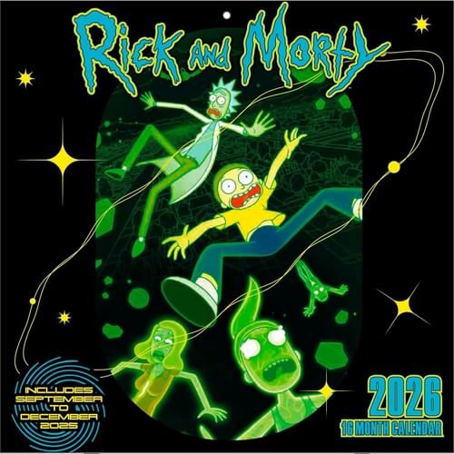 Rick & Morty 2026 Poznámka Kalendár Rick & Morty 2026 Poznámka Kalendár