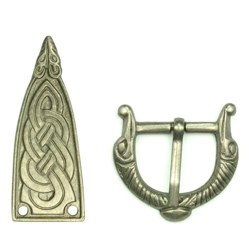 Spona a pútko na opasok s motívmi zvierat Spona a pútko na opasok s motívmi zvierat