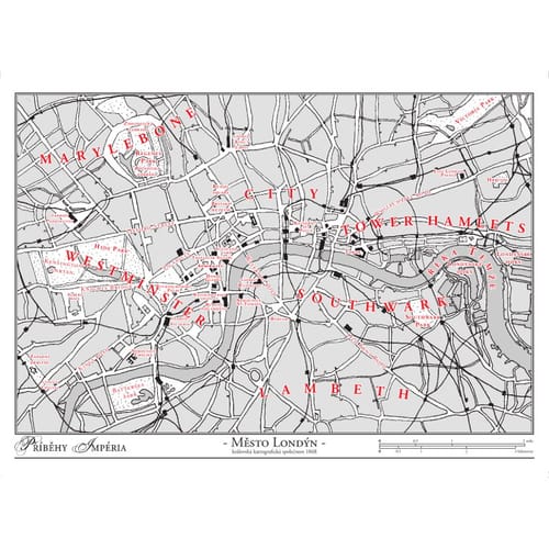 Levně Mytago Příběhy Impéria: Mapa Londýna