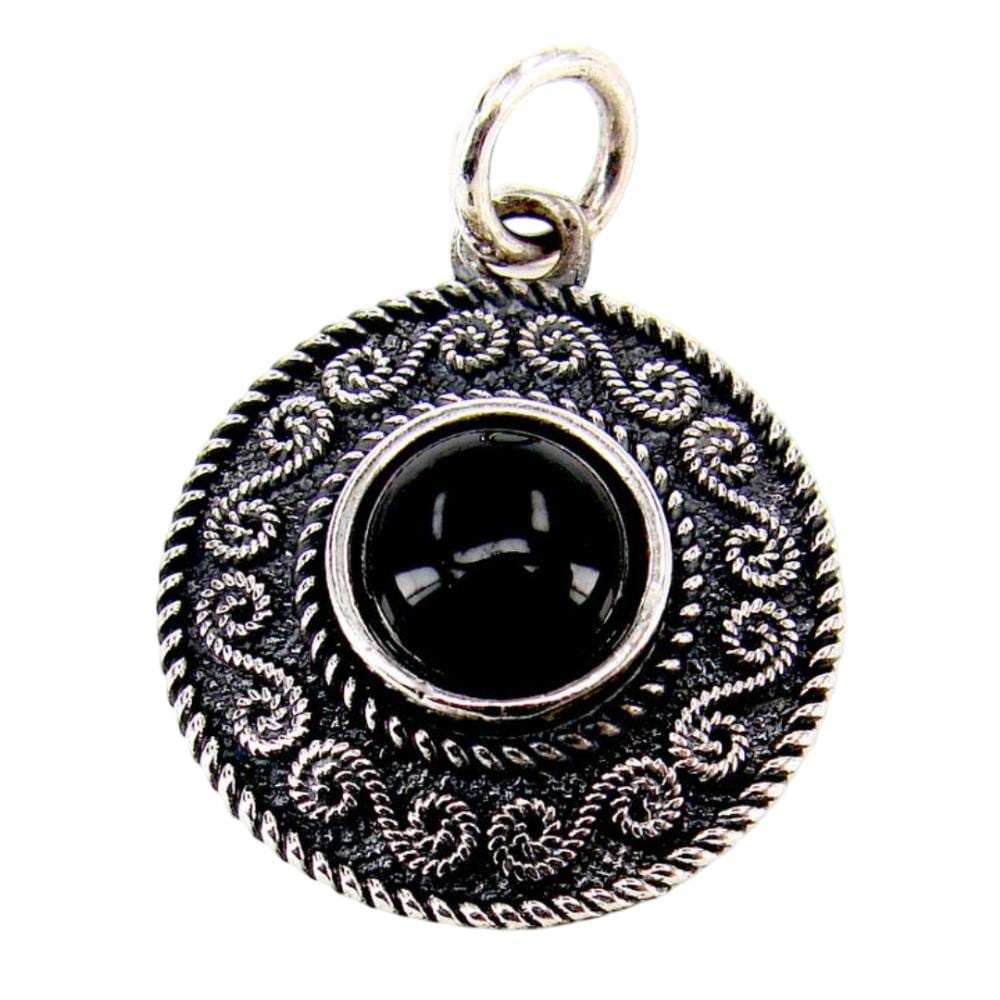 Prívesok Keltská špirála - Čierny onyx