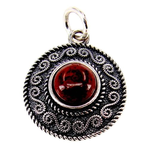 Prívesok keltská špirála - červený Jasper Prívesok keltská špirála - červený Jasper