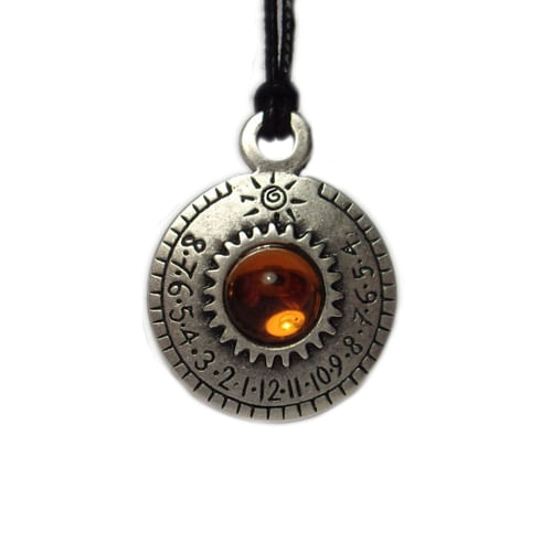 Prívesok slnečné hodiny Saturn - oranžové Prívesok slnečné hodiny Saturn - oranžové