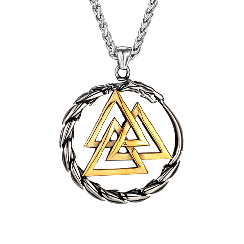 Prívesok Viking - Uroboros a Valknut Prívesok Viking - Uroboros a Valknut