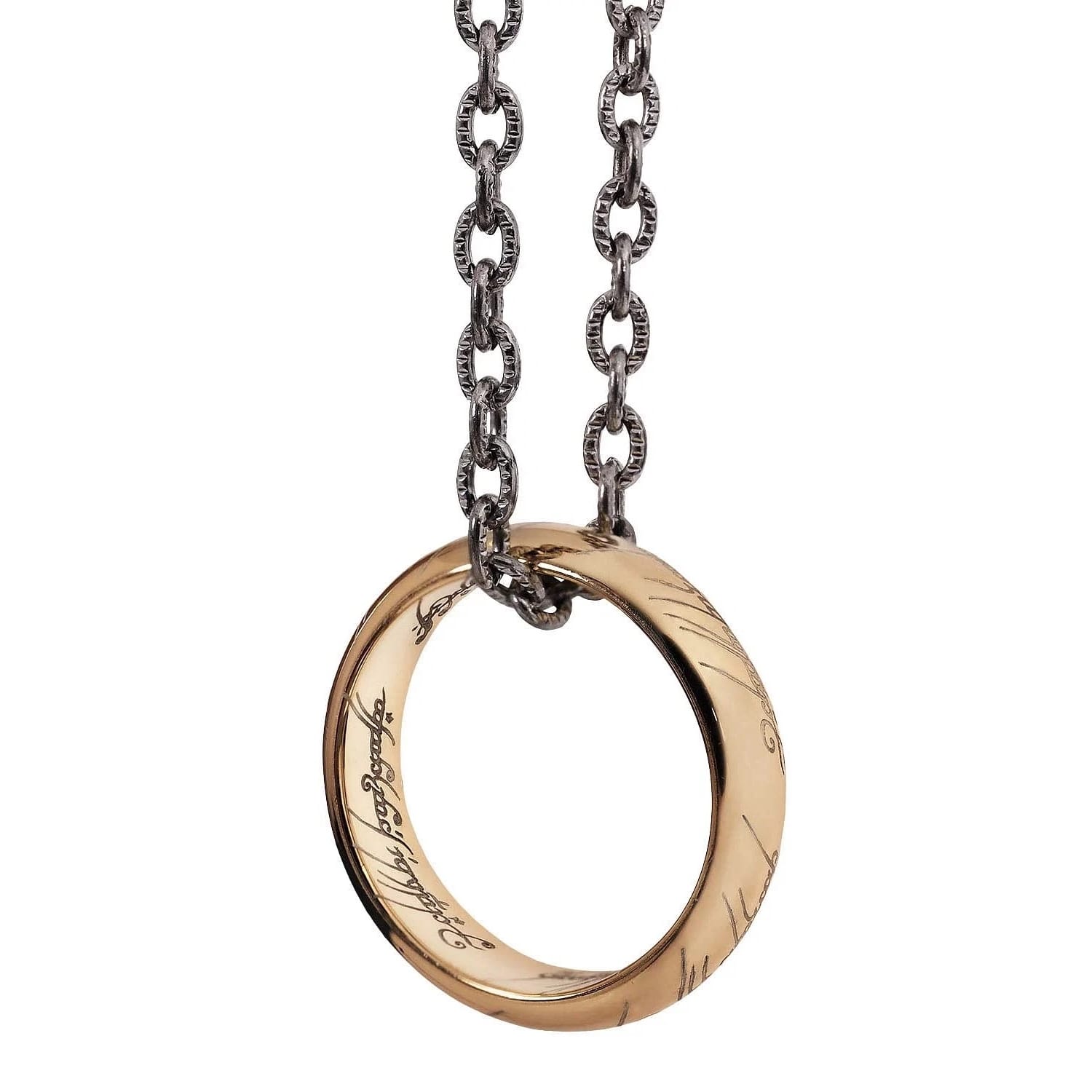 Strieborný prsteň Pán prsteňov - Prsteň moci De Luxe