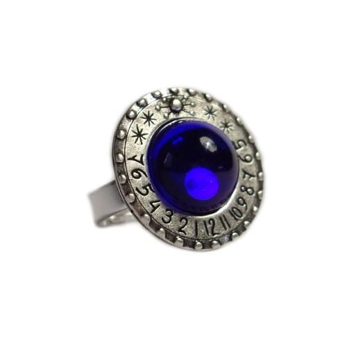 Prsteň slnečné hodiny Saturn - modré Prsteň slnečné hodiny Saturn - modré