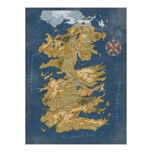 Puzzle Game of Thrones - Cersei Lannister Westeros Map Puzzle Game of Thrones - Cersei Lannister Westeros Map