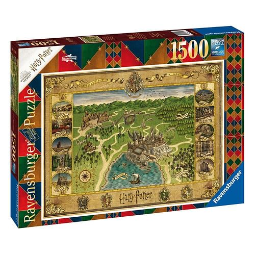 Puzzle Harry Potter - Mapa Bradavic, 1500 dílků