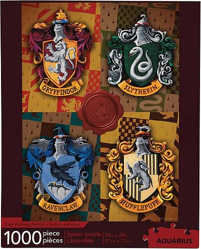 Puzzle Harry Potter - Znaky kolejí, 1000 dílků