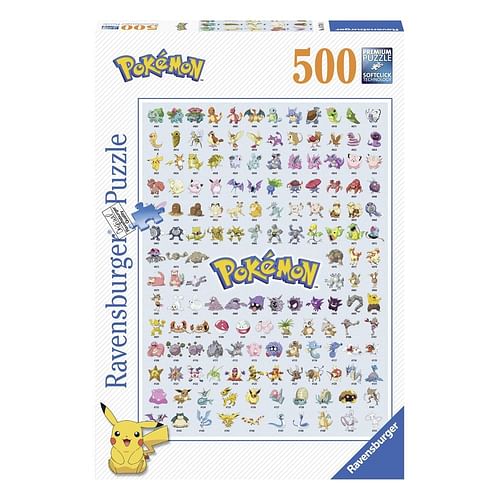 Obrázok RAVENSBURGER Puzzle Pokémon: Prvních 151 druhů 500 dílků