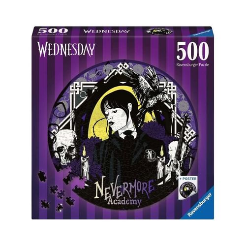 Puzzle Wednesday - Nevermore Academy (okrúhle), 500 dielikov Puzzle Wednesday - Nevermore Academy (okrúhle), 500 dielikov