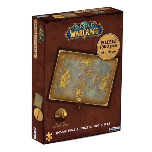 Levně Puzzle World of Warcraft - Mapa Azerothu, 1000 dílků