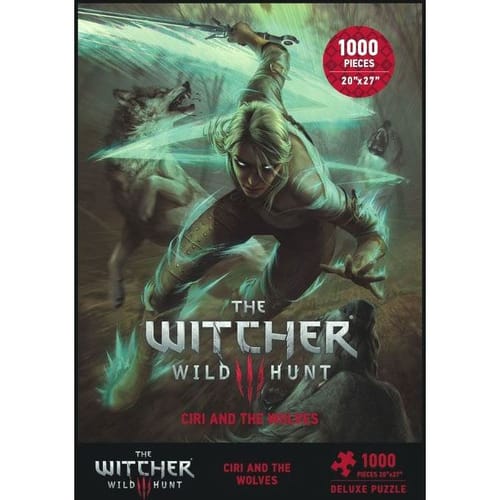 Levně Puzzle Zaklínač 3: Divoký hon - Ciri and the Wolves, 1000 dílků