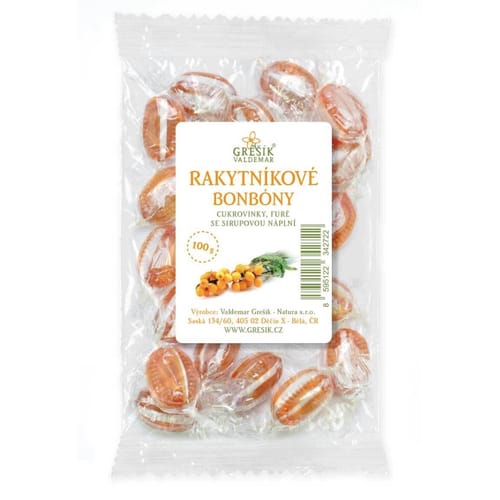 Rakytníkové cukríky 100g Rakytníkové cukríky 100g