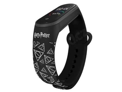 Obrázok Mi-Band na Xiaomi Mi Band 5/6 - motív Harry Potter Dary smrti, čierny (W05-5-BLK-ORIG)