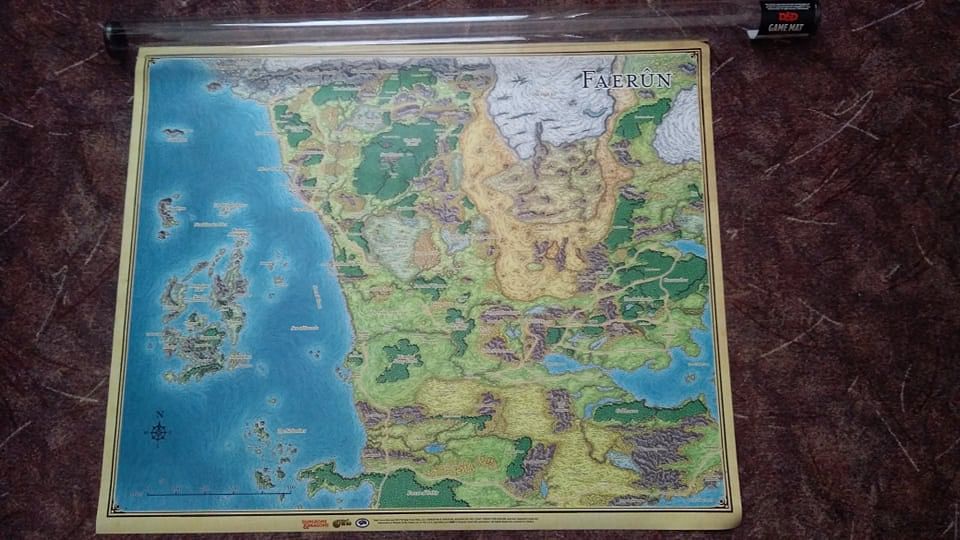 Dungeons And Dragons Sword Coast Adventurers Guide Faerûn Map Imagocz
