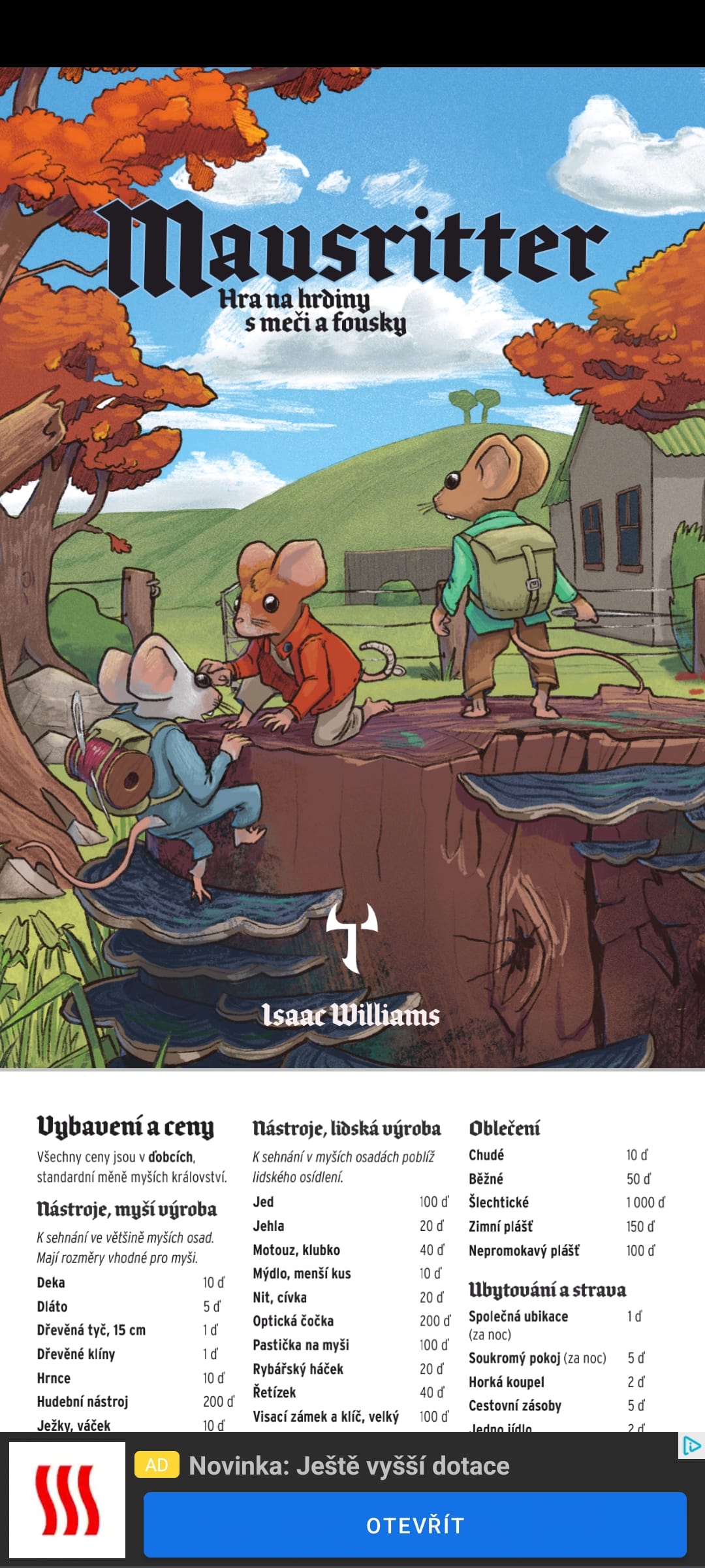 Mausritter - pravidla (e-book)