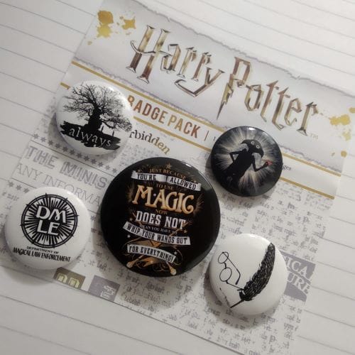 Sada placek Harry Potter - Symbols, 5 ks