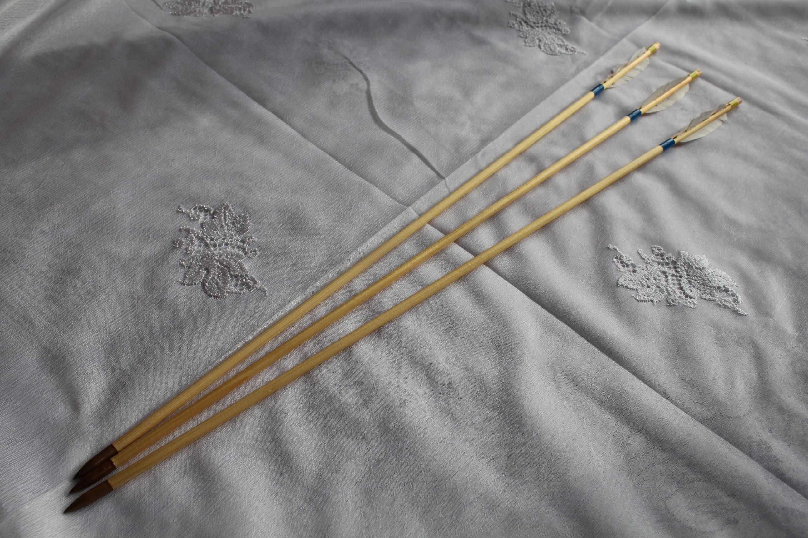 Šíp dřevěný - péřové letky