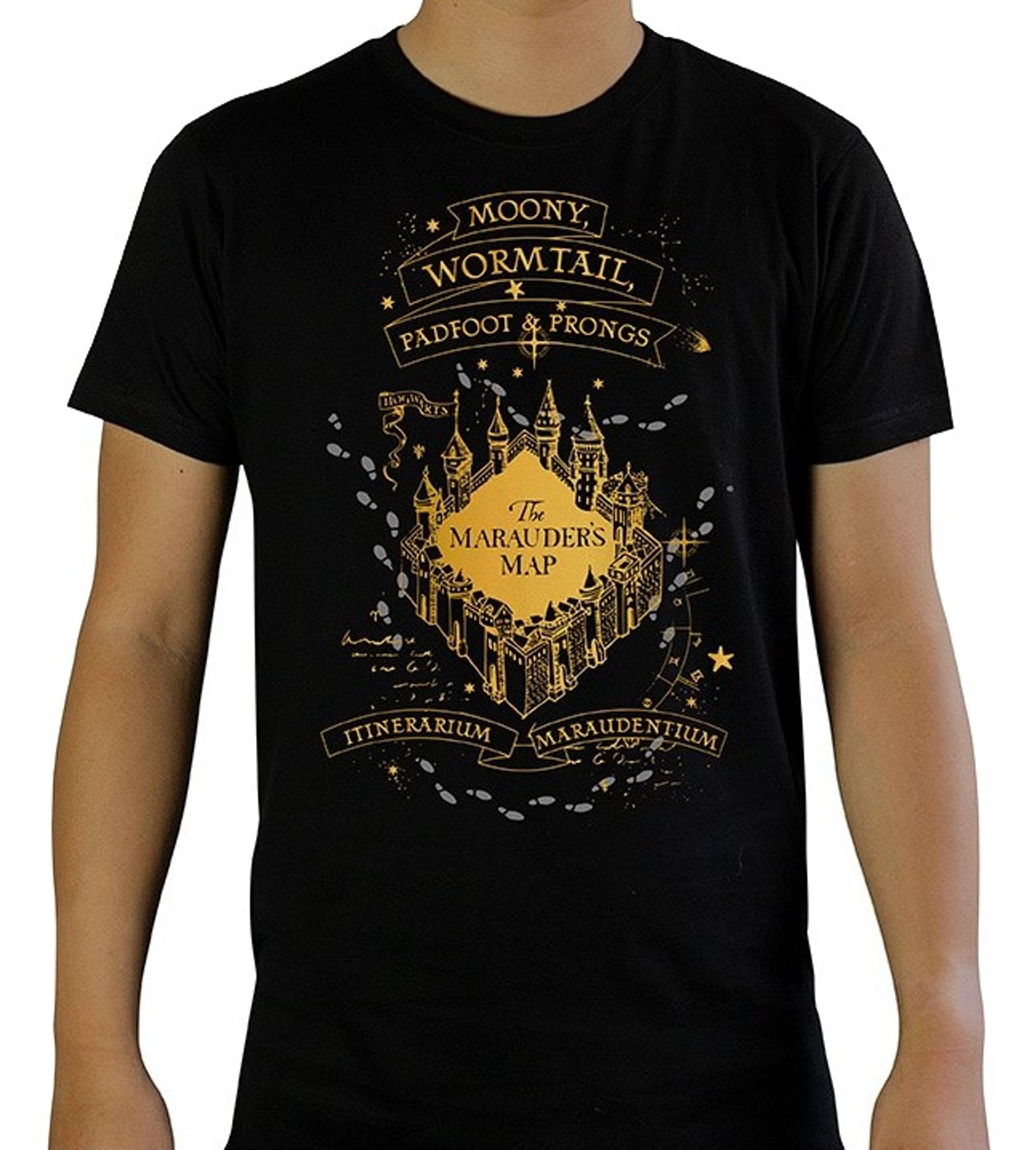 Tričko Harry Potter - Pobertův plánek, černé