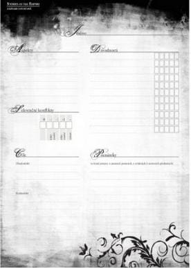 Záznam o postavě pro Příběhy Impéria