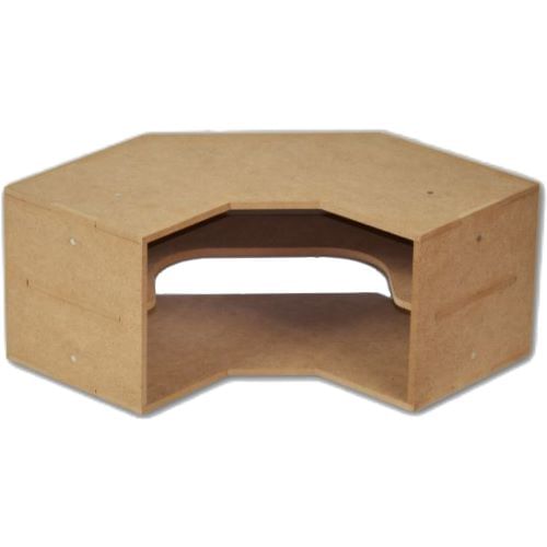 Rohový stojan a modul na farby s policami Rohový stojan a modul na farby s policami