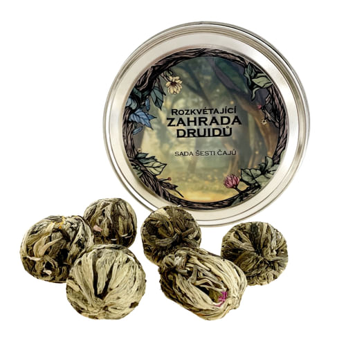 Rozkvitajúca záhrada druidov - kvitnúce čaje v plechovej krabičke Rozkvitajúca záhrada druidov - kvitnúce čaje v plechovej krabičke