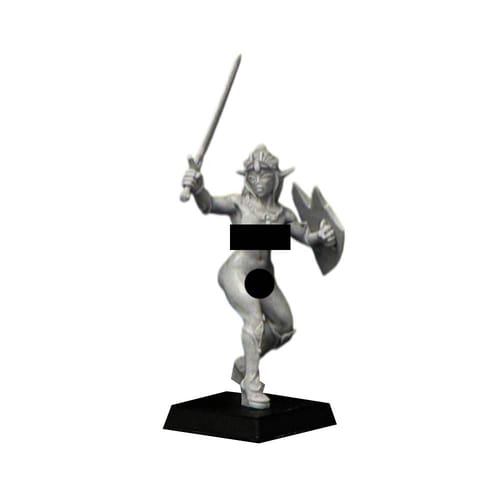 Levně RPG figurka - Elfí válečnice (obnažená)