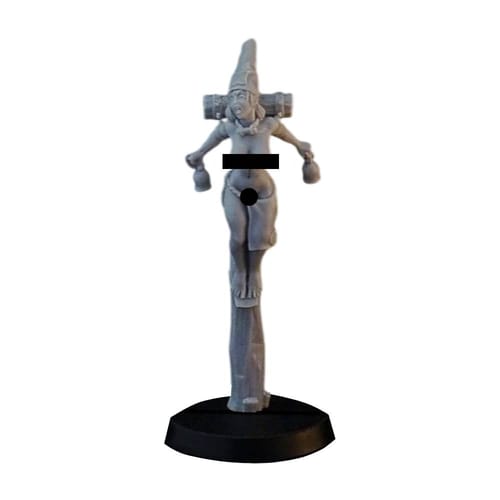 Levně RPG figurka - Kacířka na mučidlech (obnažená)