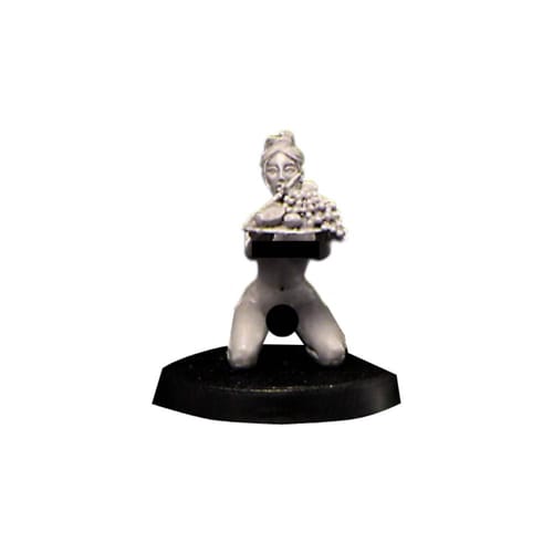 Levně RPG figurka - Klečící otrokyně s ovocem (obnažená)
