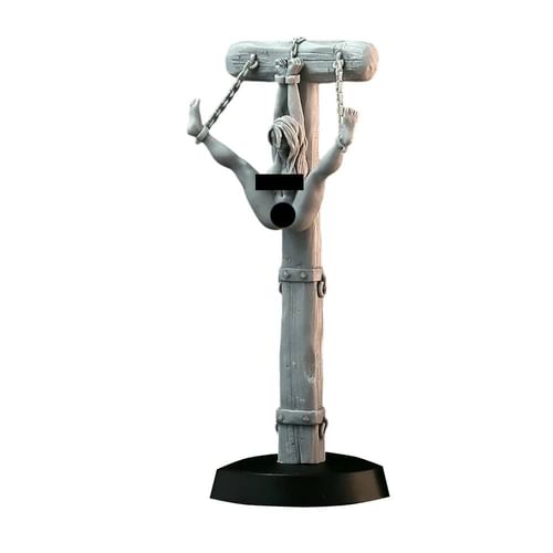 RPG postava - žena visiaca na Pillory (exponovaná) RPG postava - žena visiaca na Pillory (exponovaná)