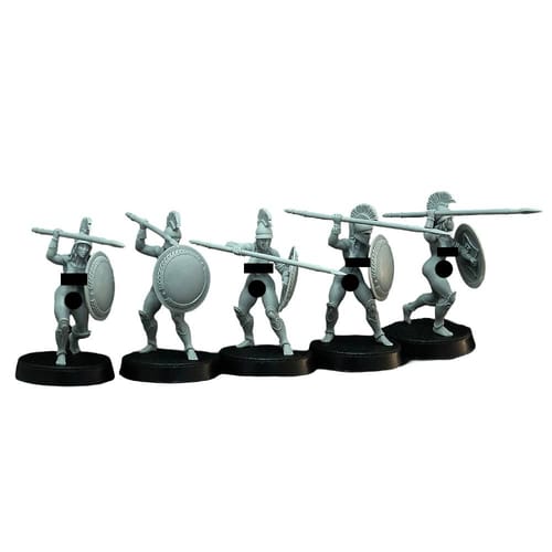 RPG figurky - Oddíl útočících válečnic (obnažené, 5 ks)