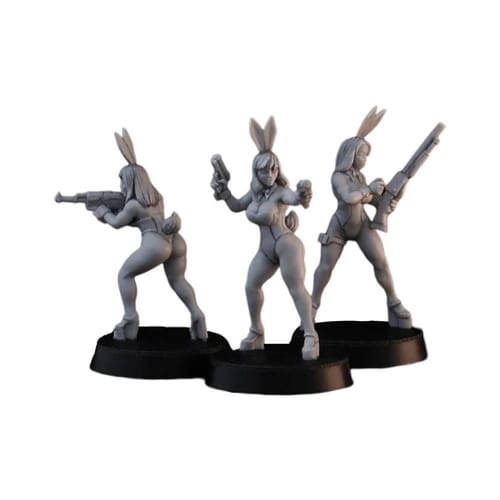 RPG figurky - Ozbrojené Bunny girls