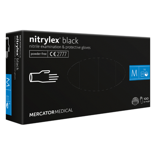 Rukavice jednorazové čierne - Sirius 100ks (M) Rukavice jednorazové čierne - Sirius 100ks (M)