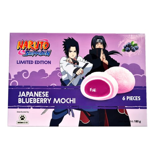 Ryžové Koláčiky Mochi - Naruto Shippuden Čučoriedka - Sasuke Ryžové Koláčiky Mochi - Naruto Shippuden Čučoriedka - Sasuke