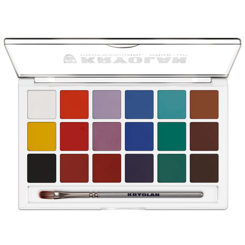 Levně Sada barev na obličej - Kryolan Aquacolor (18 barev)