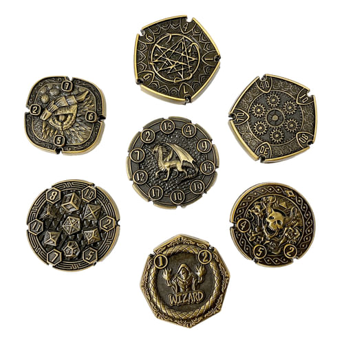 Súprava hádzacích mincí FlipDie - Staromosadz Súprava hádzacích mincí FlipDie - Staromosadz