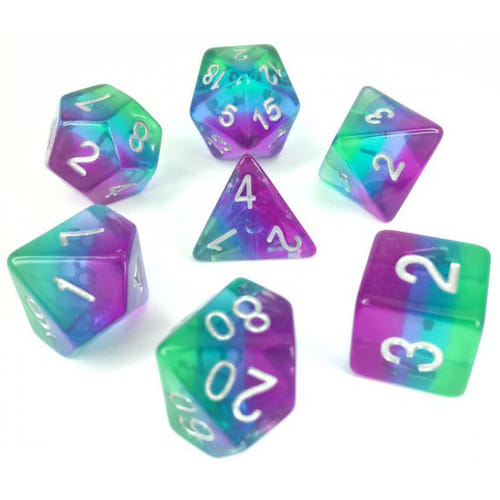 Sada kostek Aurora, barva modrá