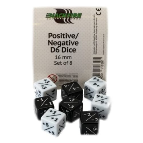 Súprava kociek Blackfire - Positive/Negative D6 Dice Súprava kociek Blackfire - Positive/Negative D6 Dice