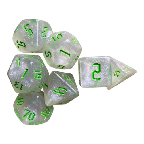 Súprava kociek Chaos, zelená Súprava kociek Chaos, zelená