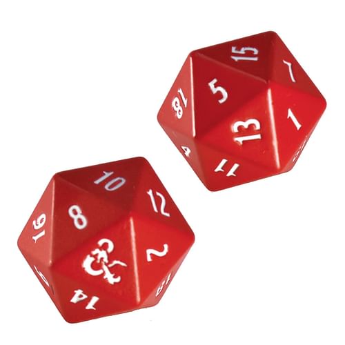 Obrázok Sada kostek Dungeons & Dragons - Heavy Metal Red and White D20 (Ultra Pro)